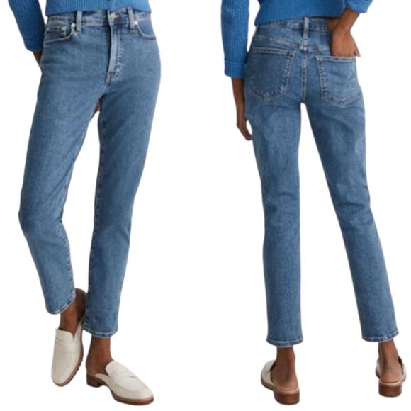 Madewell Women’s The Mid-Rise Perfect Vintage Jean Size 25T Medium Wash - Picture 1 of 15